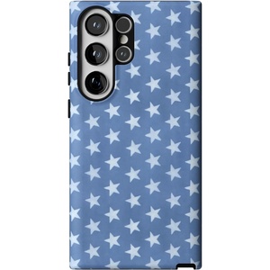 image:imageCasely Galaxy S23 Ultra Case  Fit Check  Neutral Checkerboard  Essential Slim DualLayer Protective DesignCoastal Blues  Denim Stars