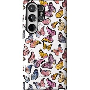 image:imageCasely Galaxy S23 Ultra Case  Fit Check  Neutral Checkerboard  Essential Slim DualLayer Protective DesignFree Spirit  Rainbow Butterfly