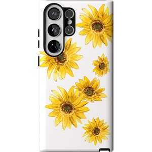 image:imageCasely Galaxy S23 Ultra Case  Fit Check  Neutral Checkerboard  Essential Slim DualLayer Protective DesignGolden Garden  Yellow Sunflower