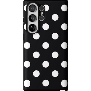 image:imageCasely Galaxy S23 Ultra Case  Fit Check  Neutral Checkerboard  Essential Slim DualLayer Protective DesignHigh Contrast  Black Polka Dot
