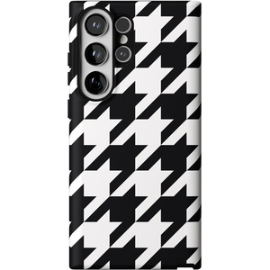 image:imageCasely Galaxy S23 Ultra Case  Fit Check  Neutral Checkerboard  Essential Slim DualLayer Protective DesignHoundstooth  High Contrast Design