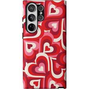 image:imageCasely Galaxy S23 Ultra Case  Fit Check  Neutral Checkerboard  Essential Slim DualLayer Protective DesignLove Song Remix  Ombre Hearts