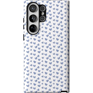image:imageCasely Galaxy S23 Ultra Case  Fit Check  Neutral Checkerboard  Essential Slim DualLayer Protective DesignLovebug  Blue Hearts