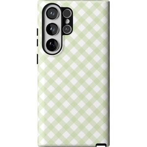 image:imageCasely Galaxy S23 Ultra Case  Fit Check  Neutral Checkerboard  Essential Slim DualLayer Protective DesignMint Lattice  Sunday Best