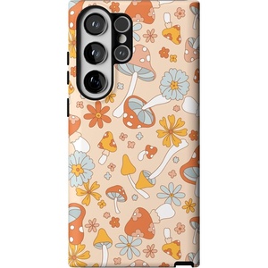 image:imageCasely Galaxy S23 Ultra Case  Fit Check  Neutral Checkerboard  Essential Slim DualLayer Protective DesignMushroom Magic  Retro Floral