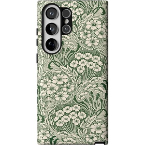 image:imageCasely Galaxy S23 Ultra Case  Fit Check  Neutral Checkerboard  Essential Slim DualLayer Protective DesignMystic Meadow  Green Gardens