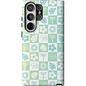image:imageCasely Galaxy S23 Ultra Case  Fit Check  Neutral Checkerboard  Essential Slim DualLayer Protective DesignPura Vida  Coastal Checkers
