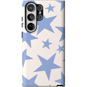 image:imageCasely Galaxy S23 Ultra Case  Fit Check  Neutral Checkerboard  Essential Slim DualLayer Protective DesignStars Align  Blue  White Stars