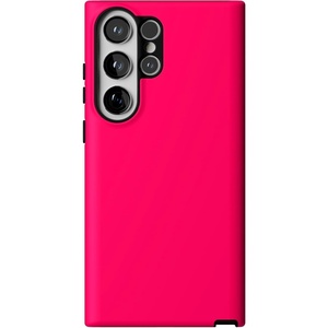 image:imageCasely Galaxy S23 Ultra Case  Fit Check  Neutral Checkerboard  Essential Slim DualLayer Protective DesignThink Pink  Solid Neon Pink
