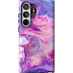 image:imageCasely Galaxy S23 Ultra Case  Fit Check  Neutral Checkerboard  Essential Slim DualLayer Protective DesignTie Dying Over You  Purple Marble
