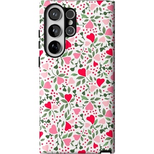 image:imageCasely Galaxy S23 Ultra Case  Fit Check  Neutral Checkerboard  Essential Slim DualLayer Protective DesignVines of Love  Floral Heart