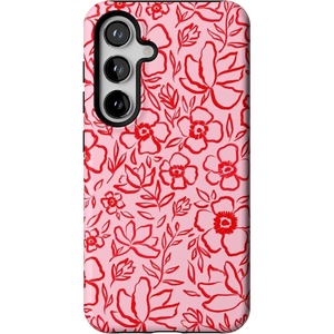 image:imageCasely Galaxy S24 Case  Pura Vida  Coastal Checkers  Essential Slim DualLayer Protective DesignBlush Garden  Floral Doodle