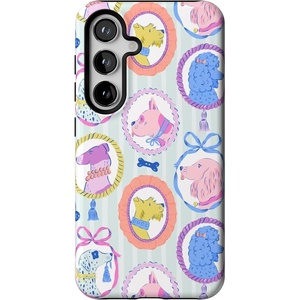 image:imageCasely Galaxy S24 Case  Pura Vida  Coastal Checkers  Essential Slim DualLayer Protective DesignChateau Pups  French Dog