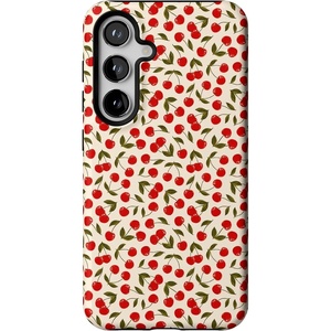image:imageCasely Galaxy S24 Case  Pura Vida  Coastal Checkers  Essential Slim DualLayer Protective DesignCherry on Top  Red Cherries