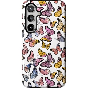 image:imageCasely Galaxy S24 Case  Pura Vida  Coastal Checkers  Essential Slim DualLayer Protective DesignFree Spirit  Rainbow Butterfly