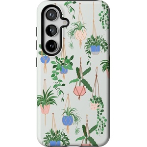 image:imageCasely Galaxy S24 Case  Pura Vida  Coastal Checkers  Essential Slim DualLayer Protective DesignHanging Around  Potted Plants Floral