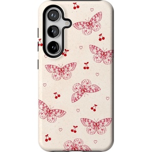 image:imageCasely Galaxy S24 Case  Pura Vida  Coastal Checkers  Essential Slim DualLayer Protective DesignHeart Flutters  Butterfly