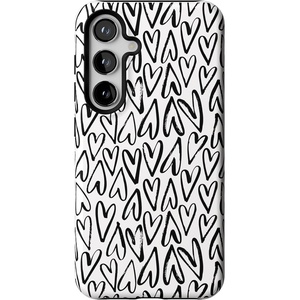 image:imageCasely Galaxy S24 Case  Pura Vida  Coastal Checkers  Essential Slim DualLayer Protective DesignHeart Throb  Endless Hearts