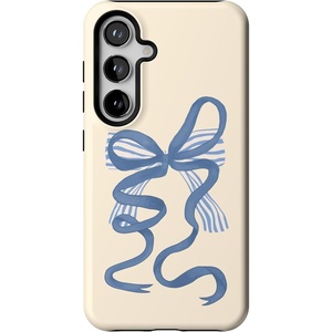 image:imageCasely Galaxy S24 Case  Pura Vida  Coastal Checkers  Essential Slim DualLayer Protective DesignHeartstrings  Blue Bow