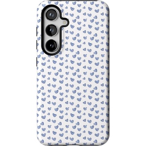 image:imageCasely Galaxy S24 Case  Pura Vida  Coastal Checkers  Essential Slim DualLayer Protective DesignLovebug  Blue Hearts