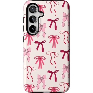 image:imageCasely Galaxy S24 Case  Pura Vida  Coastal Checkers  Essential Slim DualLayer Protective DesignLover Girlie  Pink Bows