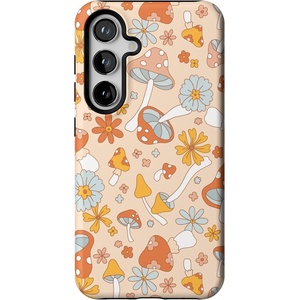image:imageCasely Galaxy S24 Case  Pura Vida  Coastal Checkers  Essential Slim DualLayer Protective DesignMushroom Magic  Retro Floral