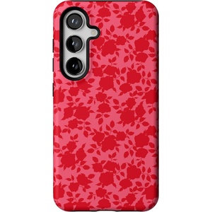 image:imageCasely Galaxy S24 Case  Pura Vida  Coastal Checkers  Essential Slim DualLayer Protective DesignRose Garden  Red Aesthetic