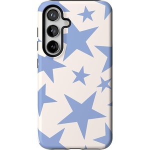 image:imageCasely Galaxy S24 Case  Pura Vida  Coastal Checkers  Essential Slim DualLayer Protective DesignStars Align  Blue  White Stars