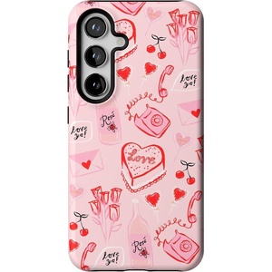 image:imageCasely Galaxy S24 Case  Pura Vida  Coastal Checkers  Essential Slim DualLayer Protective DesignThats Amore  Valentines