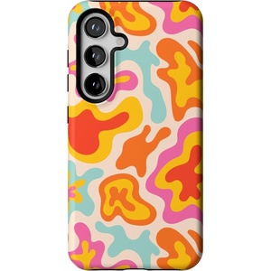 image:imageCasely Galaxy S24 Case  Pura Vida  Coastal Checkers  Essential Slim DualLayer Protective DesignTropical Color Splash  Abstract Retro