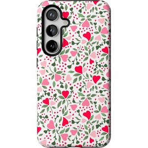 image:imageCasely Galaxy S24 Case  Pura Vida  Coastal Checkers  Essential Slim DualLayer Protective DesignVines of Love  Floral Heart