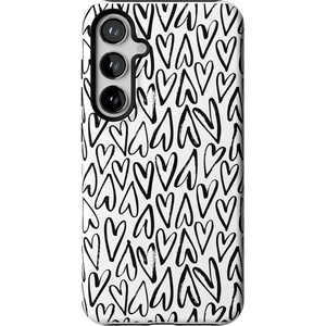 image:imageCasely Galaxy S24 Plus Case  The Boyfriend Collection  Slate Blue  Essential Slim DualLayer Protective DesignHeart Throb  Endless Hearts