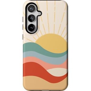 image:imageCasely Galaxy S24 Plus Case  The Boyfriend Collection  Slate Blue  Essential Slim DualLayer Protective DesignHere Comes the Sun  Colorblock Sunset