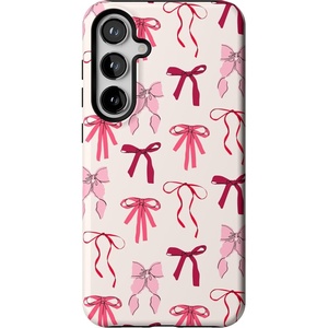 image:imageCasely Galaxy S24 Plus Case  The Boyfriend Collection  Slate Blue  Essential Slim DualLayer Protective DesignLover Girlie  Pink Bows
