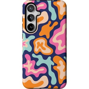 image:imageCasely Galaxy S24 Plus Case  The Boyfriend Collection  Slate Blue  Essential Slim DualLayer Protective DesignMidnight Color Splash  Abstract Retro