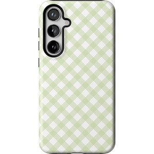 image:imageCasely Galaxy S24 Plus Case  The Boyfriend Collection  Slate Blue  Essential Slim DualLayer Protective DesignMint Lattice  Sunday Best
