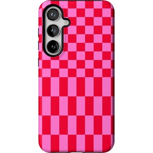 image:imageCasely Galaxy S24 Plus Case  The Boyfriend Collection  Slate Blue  Essential Slim DualLayer Protective DesignVibe Check  Pink Checkerboard
