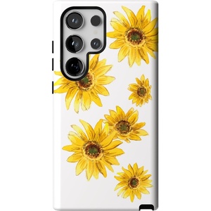 image:imageCasely Galaxy S24 Ultra Case  Ride The Wave  Pastel Rainbow Lined  Essential Slim DualLayer Protective DesignGolden Garden  Yellow Sunflower
