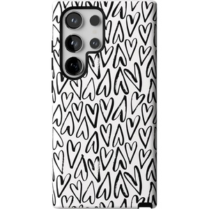 image:imageCasely Galaxy S24 Ultra Case  Ride The Wave  Pastel Rainbow Lined  Essential Slim DualLayer Protective DesignHeart Throb  Endless Hearts