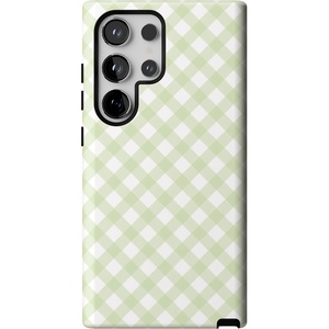 image:imageCasely Galaxy S24 Ultra Case  Ride The Wave  Pastel Rainbow Lined  Essential Slim DualLayer Protective DesignMint Lattice  Sunday Best
