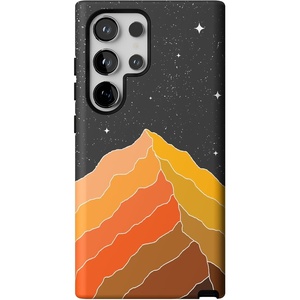 image:imageCasely Galaxy S24 Ultra Case  Ride The Wave  Pastel Rainbow Lined  Essential Slim DualLayer Protective DesignNight Skies  Mountain Starlight
