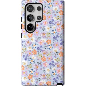 image:imageCasely Galaxy S24 Ultra Case  Ride The Wave  Pastel Rainbow Lined  Essential Slim DualLayer Protective DesignPoppy Meadows  Pastel Floral