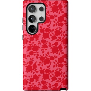 image:imageCasely Galaxy S24 Ultra Case  Ride The Wave  Pastel Rainbow Lined  Essential Slim DualLayer Protective DesignRose Garden  Red Aesthetic