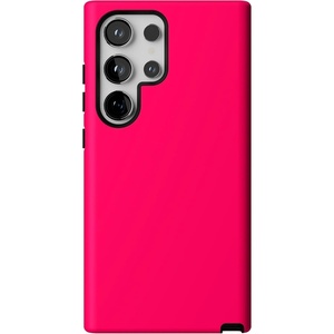image:imageCasely Galaxy S24 Ultra Case  Ride The Wave  Pastel Rainbow Lined  Essential Slim DualLayer Protective DesignThink Pink  Solid Neon Pink