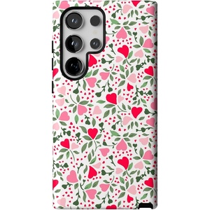 image:imageCasely Galaxy S24 Ultra Case  Ride The Wave  Pastel Rainbow Lined  Essential Slim DualLayer Protective DesignVines of Love  Floral Heart
