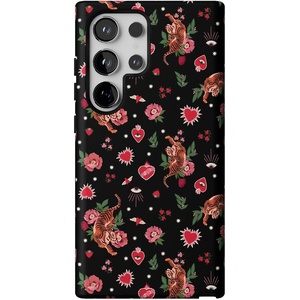 image:imageCasely Galaxy S24 Ultra Case  Ride The Wave  Pastel Rainbow Lined  Essential Slim DualLayer Protective DesignWild at Heart  Tiger