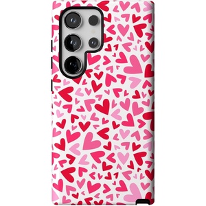 image:imageCasely Galaxy S24 Ultra Case  Ride The Wave  Pastel Rainbow Lined  Essential Slim DualLayer Protective DesignXOXO  Candy Hearts