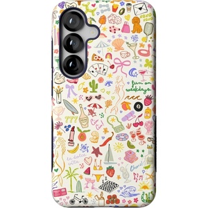 image:imageCasely Galaxy S25 Case  Pura Vida  Coastal Checkers  Bold Protective Design  Compatible with MagSafeAll the Fun Things  Fun on Weekdays