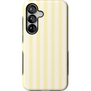 image:imageCasely Galaxy S25 Case  Pura Vida  Coastal Checkers  Bold Protective Design  Compatible with MagSafeButter Yellow Stripes  Sunday Best