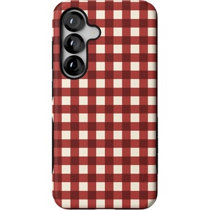 image:imageCasely Galaxy S25 Case  Pura Vida  Coastal Checkers  Bold Protective Design  Compatible with MagSafeChecked Twice  Red Plaid